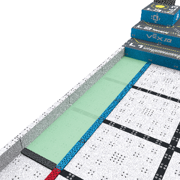A Floor Goal on the VIQRC Level Up field.