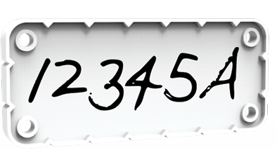 VEX IQ Robotics Competition License Plate example.