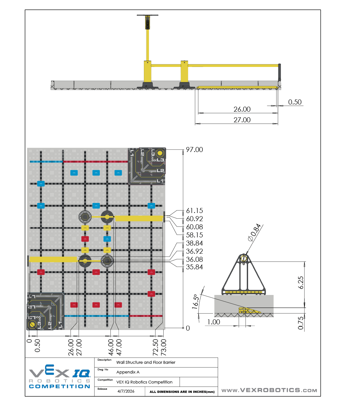 Wall and barrier field elements for VIQRC Level Up.