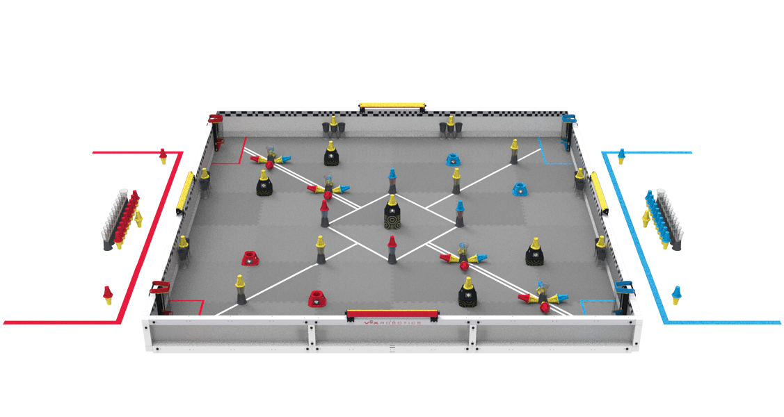 A side view of a V5RC Override field.