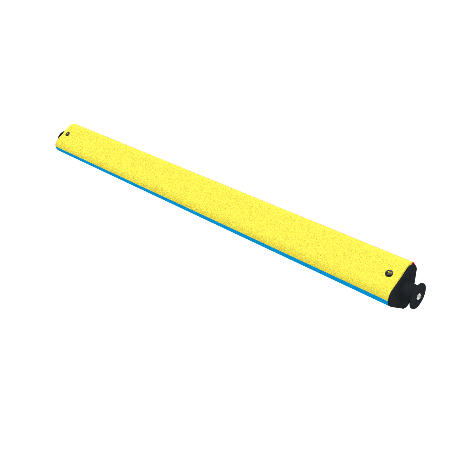 Side view of a toggle with yellow showing.